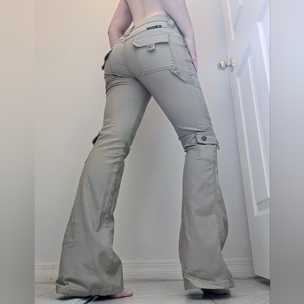 Frankie B. Cargo vintage khaki pants S/4